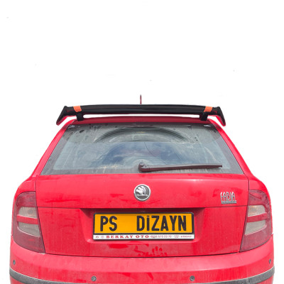 Skoda Fabia ( 2006 - 2014 ) Üniversal Plastik Spoiler